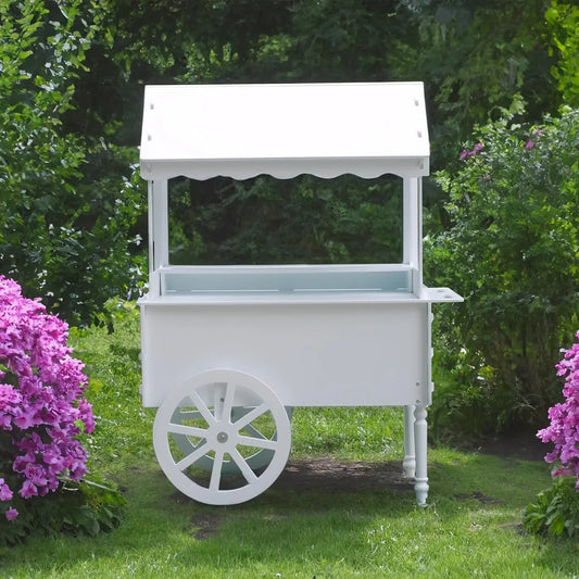 Vintage Candy Cart For Party Dessert Cart With Wheels Birthday