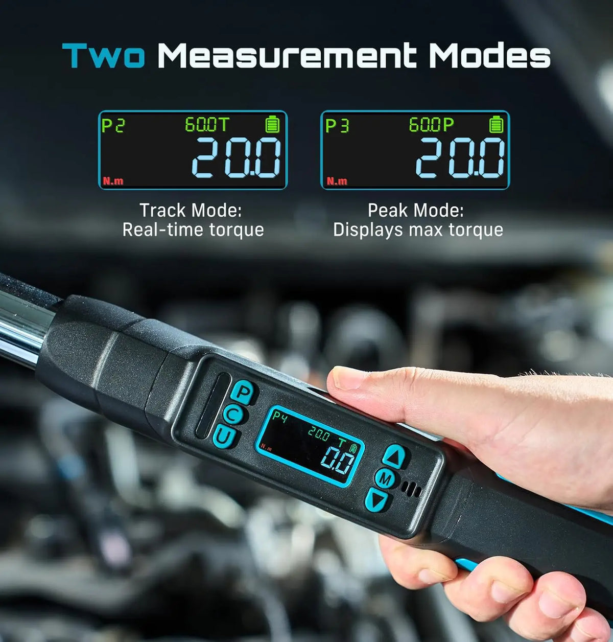 Seesii Digital Torque Wrench Featuring Memory Storage And Precision