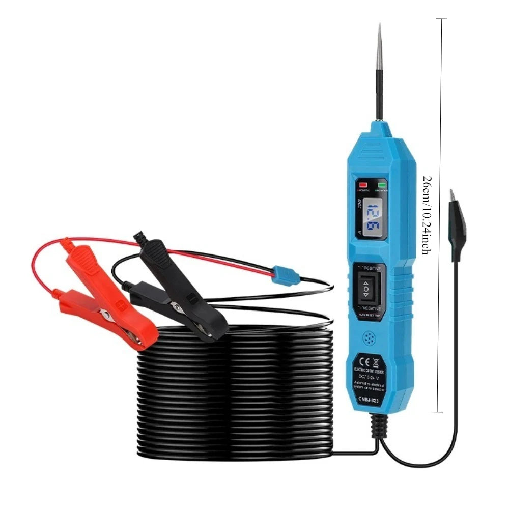Automotive Circuit Tester Voltage Display Led Light Car Probe Kit