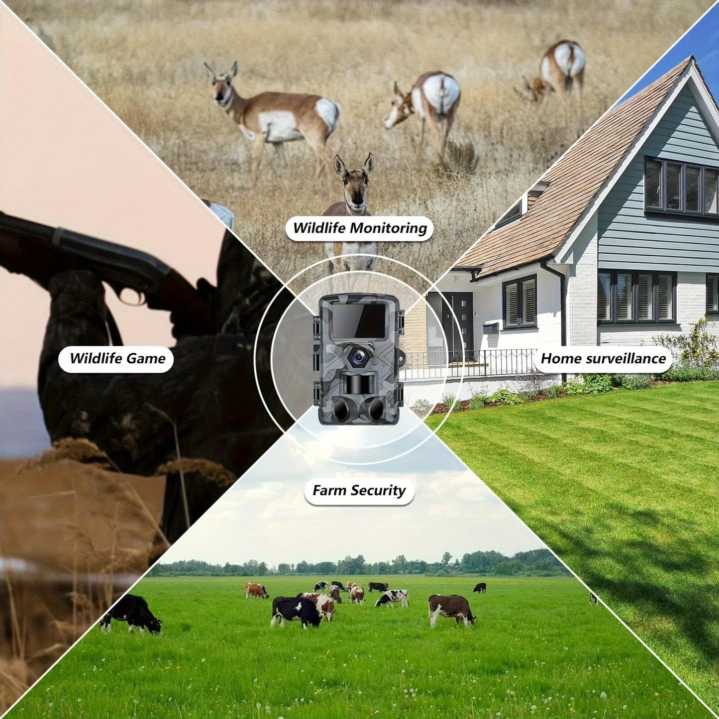 Fargarloo Trail Camera With WiFi App Control 60MP Night Vision