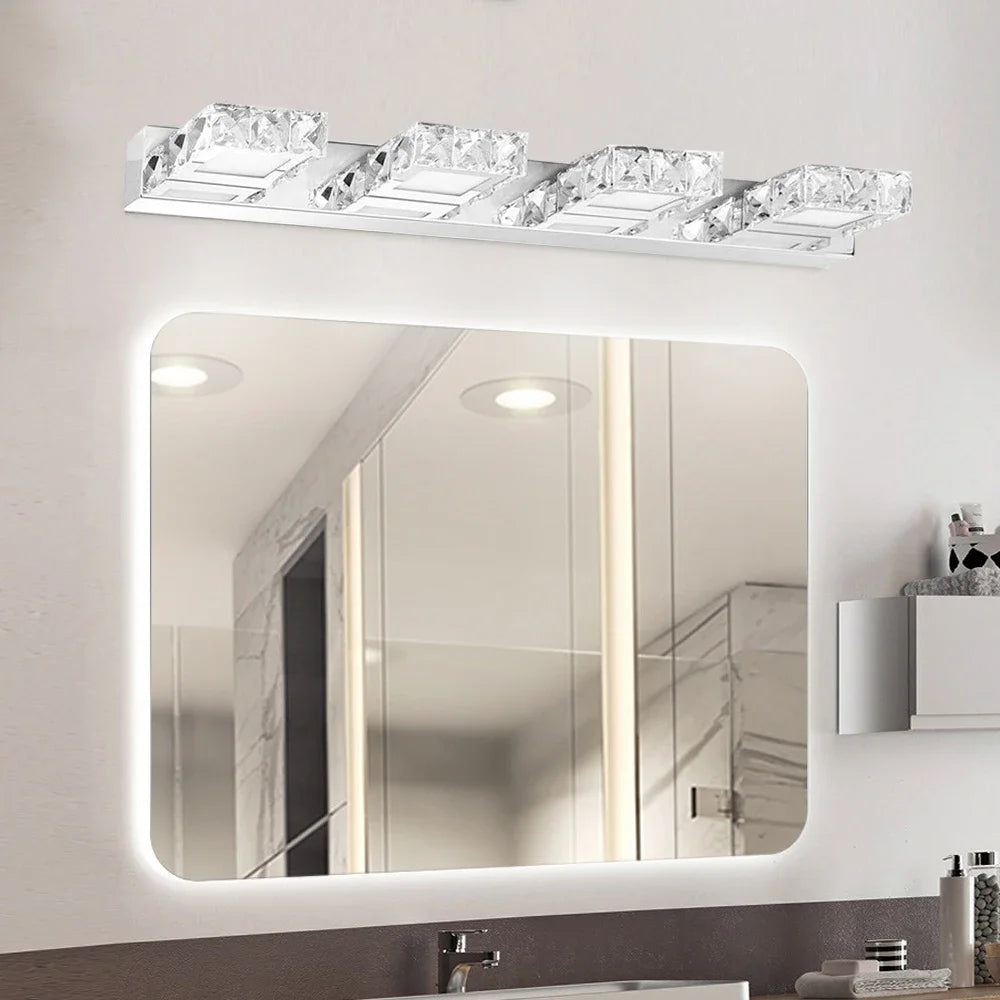 Bymaocar LED Bathroom Mirror Light Fixture Wall Mounted Makeup Lamp