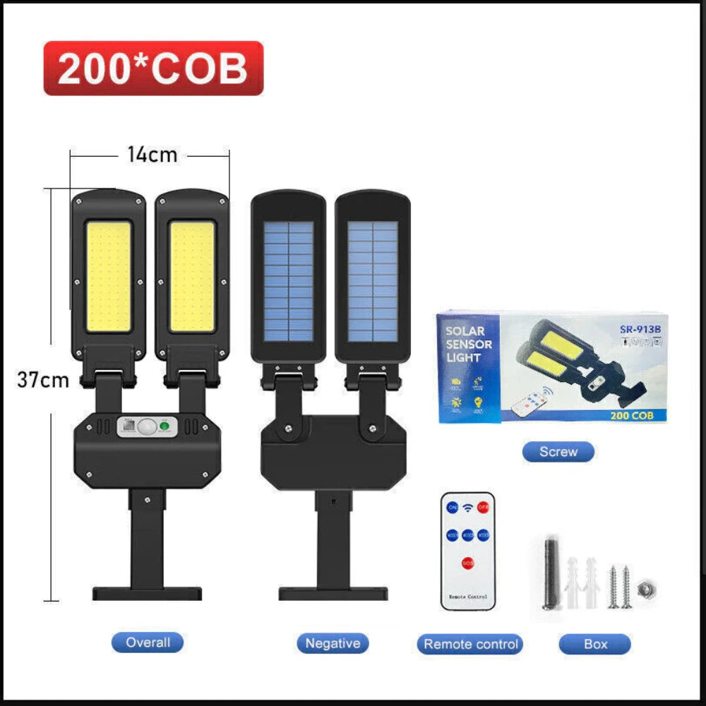 Solar LED PIR Motion Sensor Security Wall Light 5000 Lumen