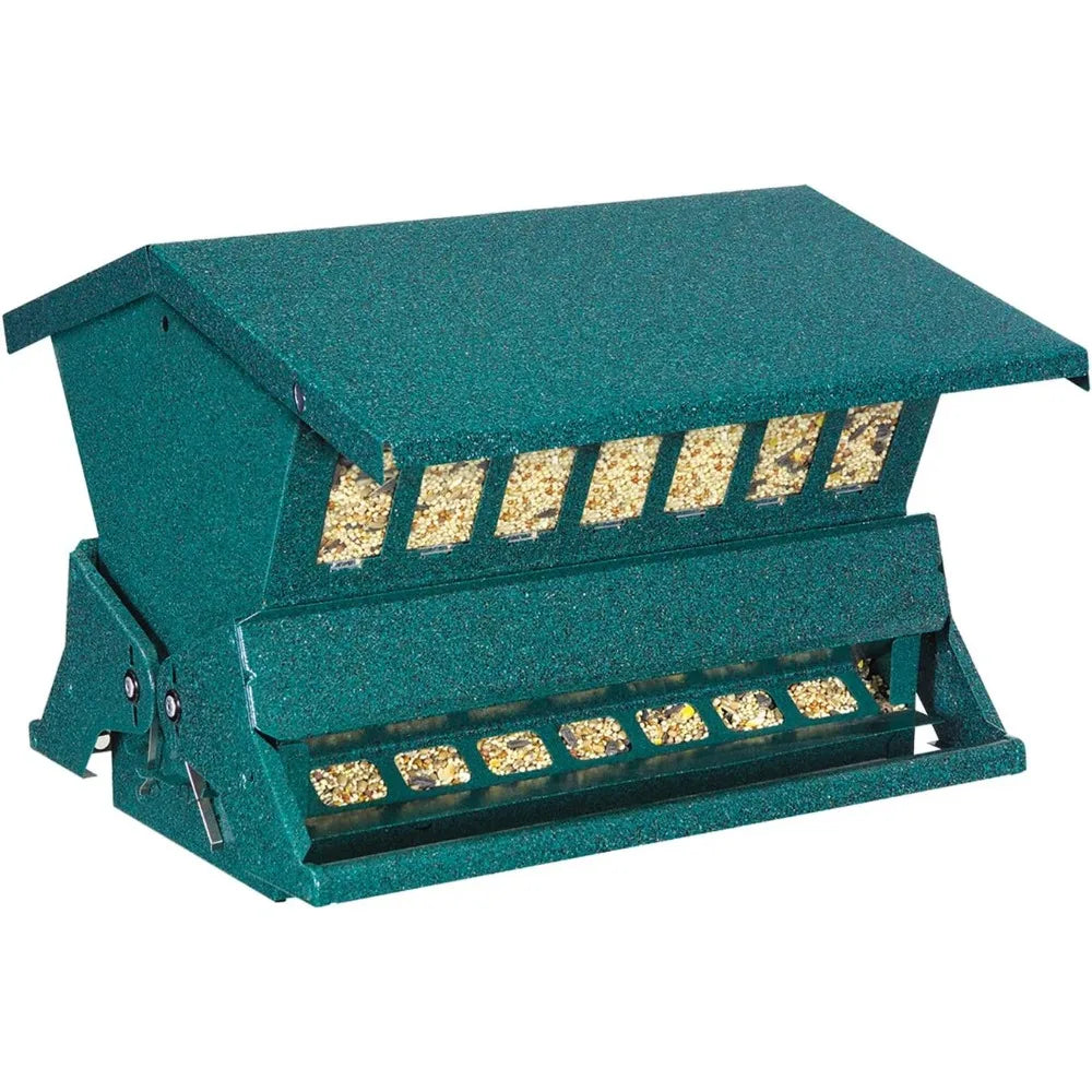 XMSJ Squirrel Proof Outdoor Bird Feeder For Garden And Yard