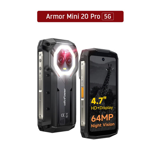 Ulefone Rugged Armor Mini 20 Pro 5G Android 14 Smartphone