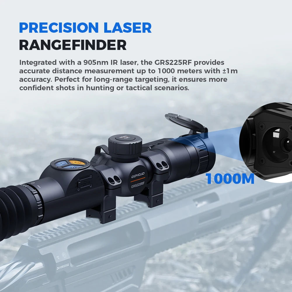 CSCUNSHE Thermal Scope With Rangefinder 905nm Infrared 1000m