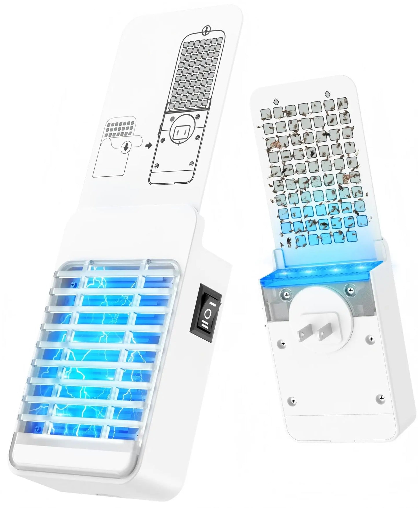 Solar 3 In 1 Mosquito Zapper With Flame AndRgb Yard Lighting