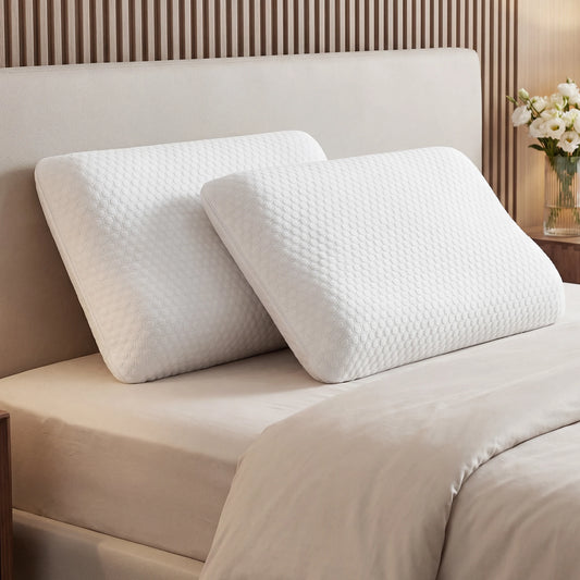 JHK Memory Foam Pillow Ventilated Cooling With Removable Washable Cover