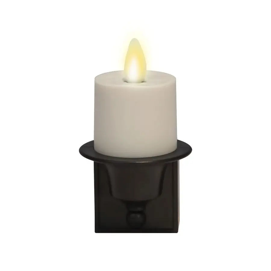 Flameless Candle Nightlight With Dusk to Dawn Sensor Plug LED