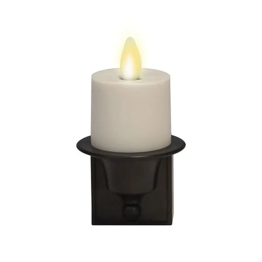 Flameless Candle Nightlight With Dusk to Dawn Sensor Plug LED