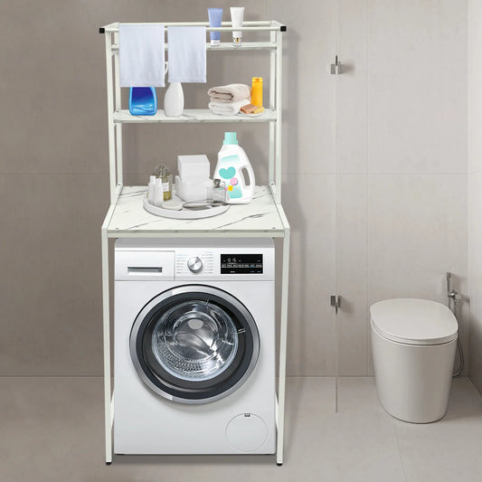 Over Washer And Dryer Storage Shelf 3-Tier Organizer Rack