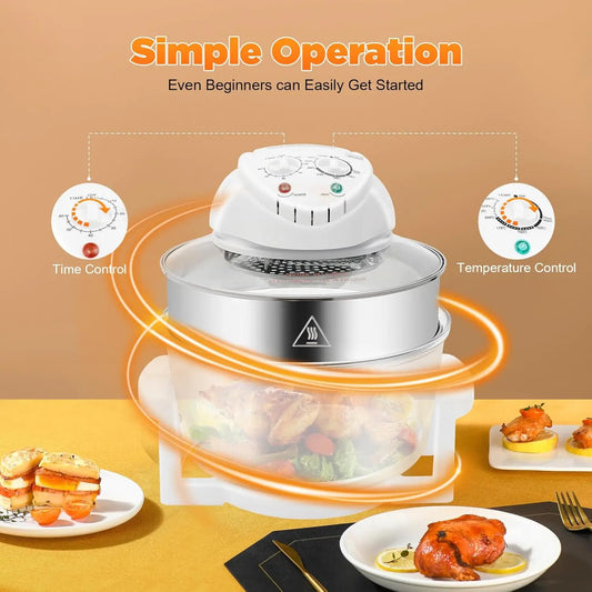 Bymaocar Turbo Air Fryer 1400W Convection Countertop
