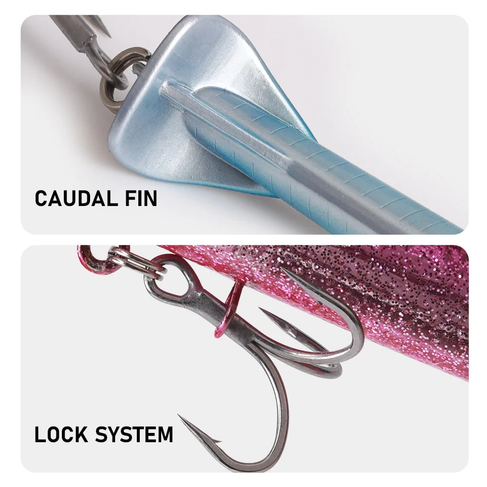 Artificial Jointed Sinking Fishing Lure For Freshwater And Saltwater