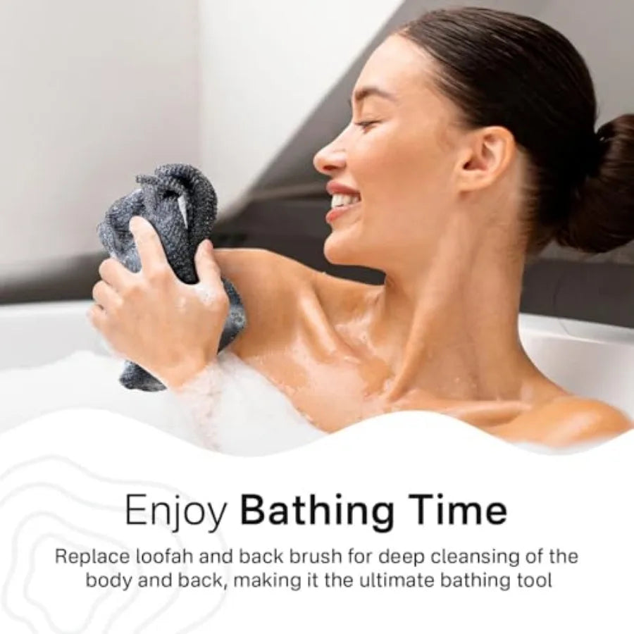 Exfoliating Washcloth Towel Body Exfoliation Back Scrubber Shower