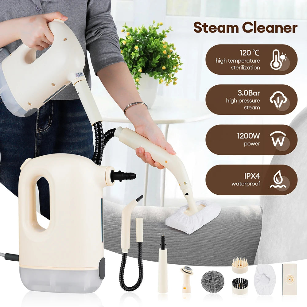 Obecilc 1200W Handheld High Pressure Portable Steam Cleaner