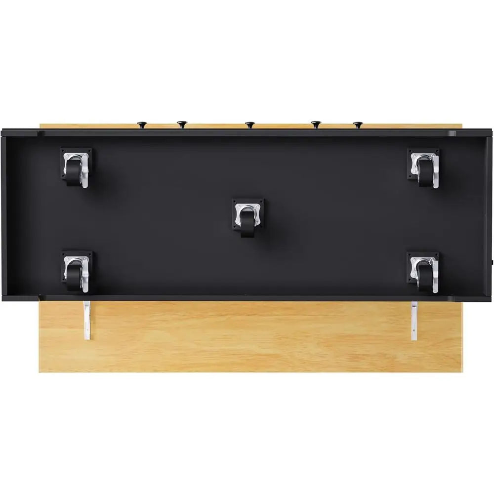 Rolling Kitchen Island With Power Outlet And Drop Leaf Storage Cabinet