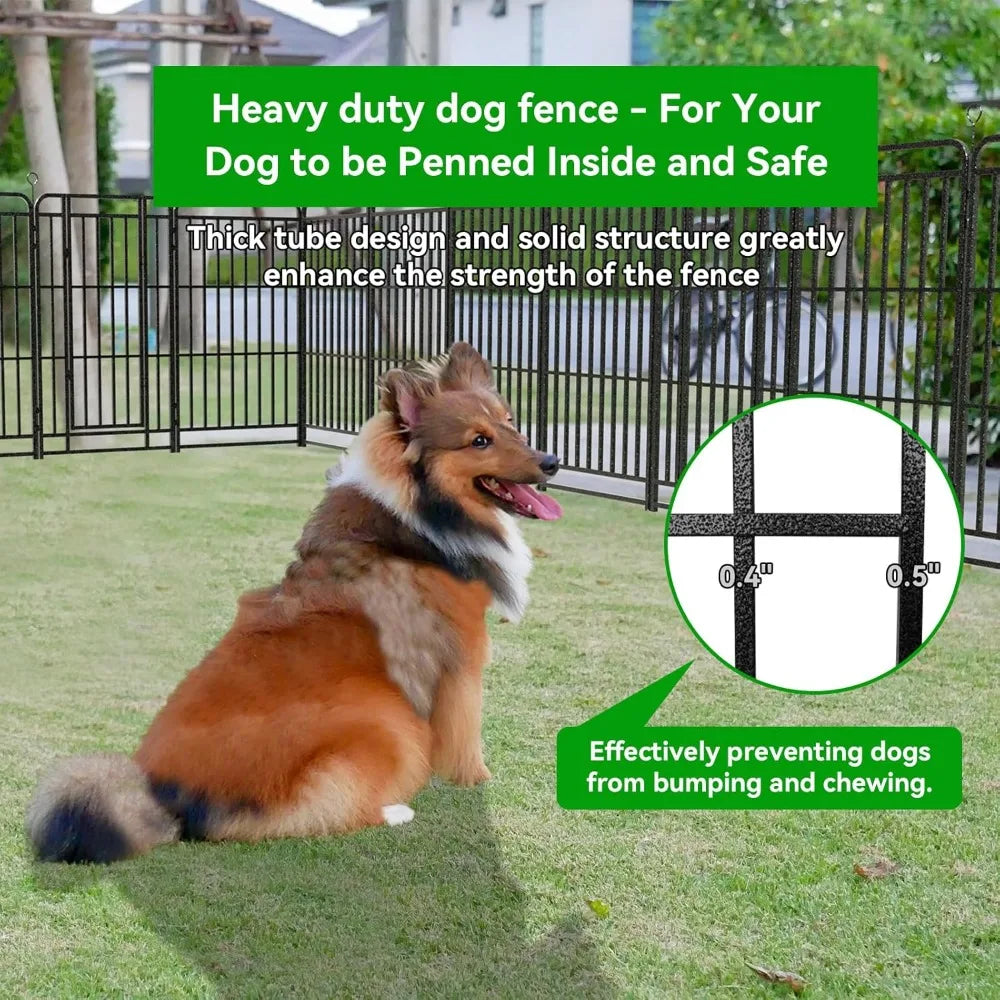 Heavy Duty Dog Playpen 12 Panels With Reinforced Crossbars