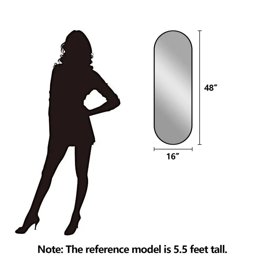 Wall Mounted Mirror With Metal Frame UltraClear ExplosionProof Glass
