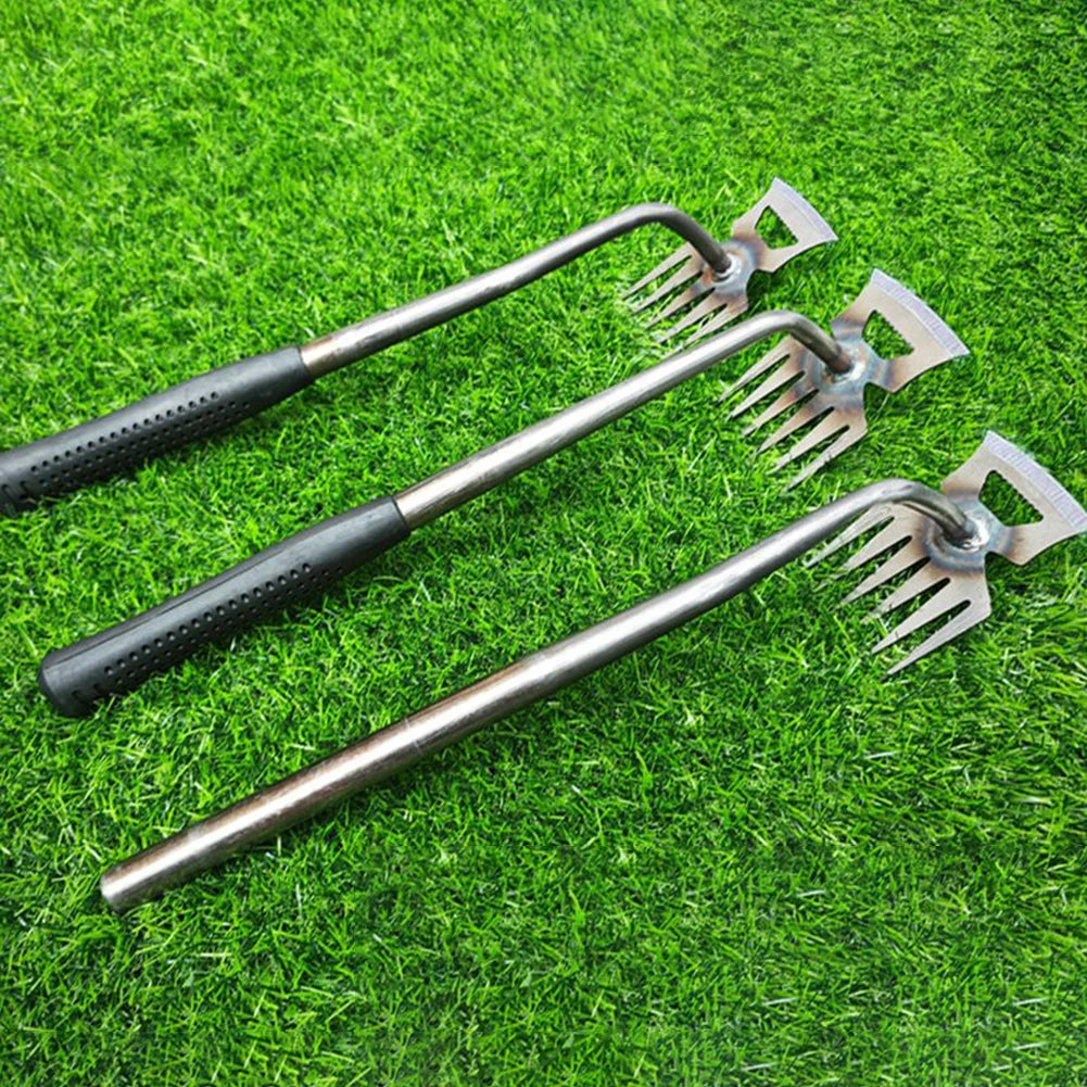 Durable Carbon Steel Hand Weeder Rake For Garden Farming