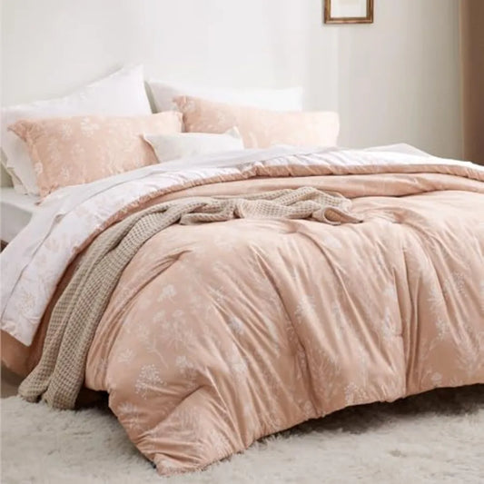 Floral Comforter Set Duvet Cover And Pillow Shams Bedding
