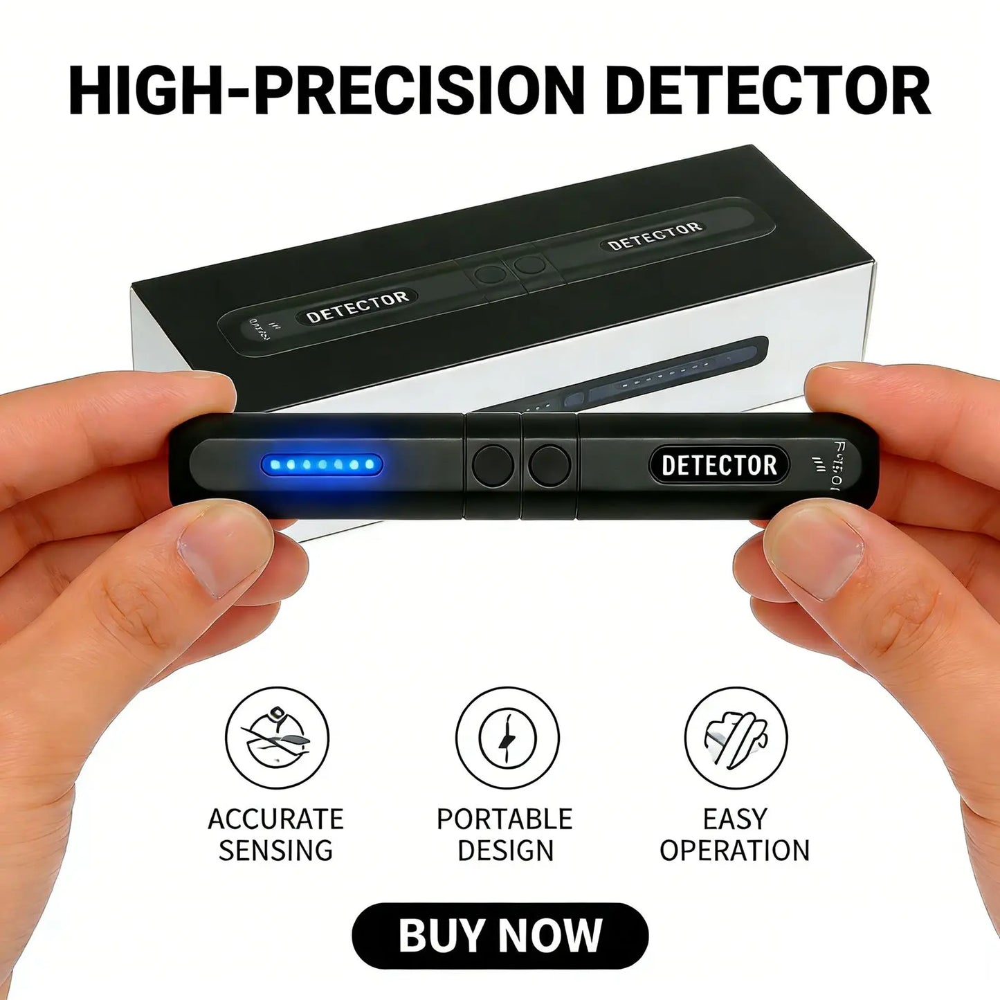 YJ1 Privacy Detector With Emergency Lighting Anti Eavesdropping Portable Battery