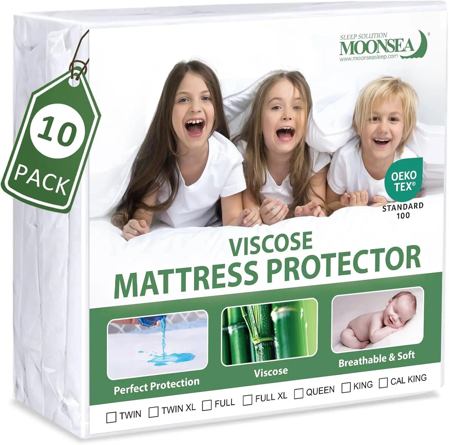 Waterproof Mattress Protector Skin Friendly Breathable For Kids