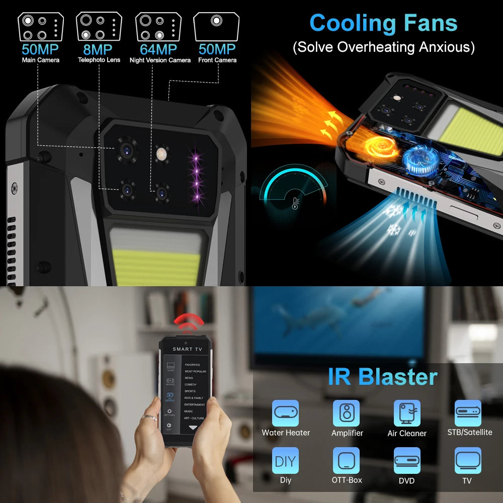 8849 Tank 3S Rugged Smartphone With Projector And 5G