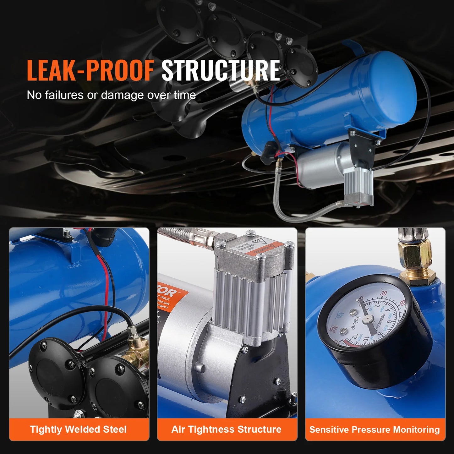 VEVOR 12V Onboard Air Compressor For Train Horns And Tires