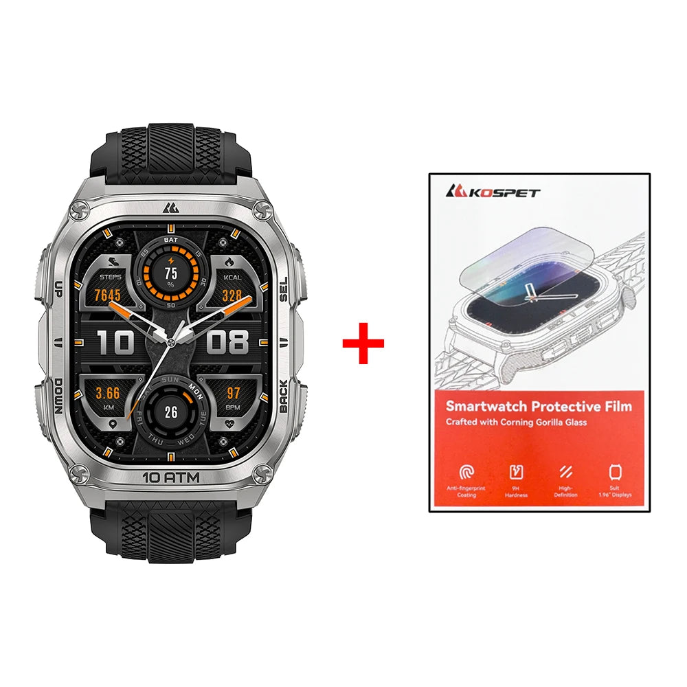KOSPET Tank M4 Smartwatch Stainless Steel GPS Offline Maps 10ATM