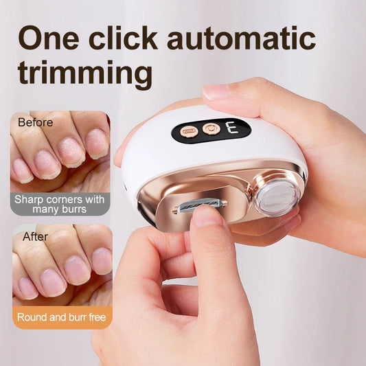 Smart Electric Nail Clippers With Led Light For Seniors