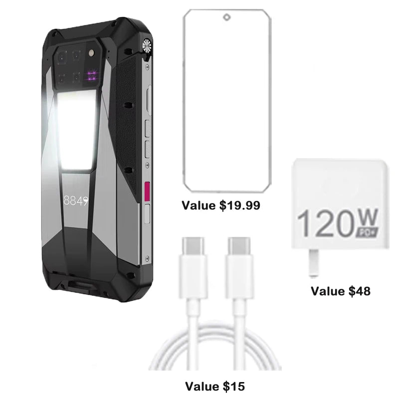 Unihertz 8849 Tank 3 Pro Rugged Smartphone With 23800mAh Battery