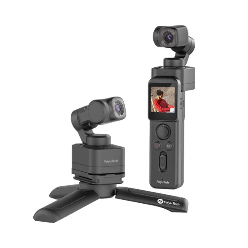 TECHTACK Pocket Gimbal Camera With 4K Handheld Multi Scene Stability