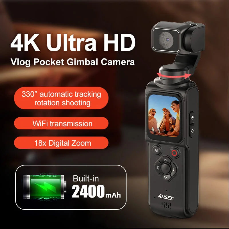 4K UHD Action Camera With WiFi And Smart Tracking Vlog