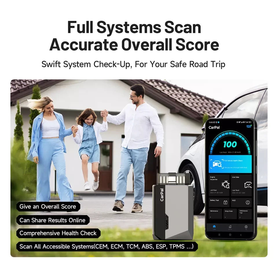 Topdon Bluetooth OBD2 Car Diagnostic Scanner Tool For Ios Android