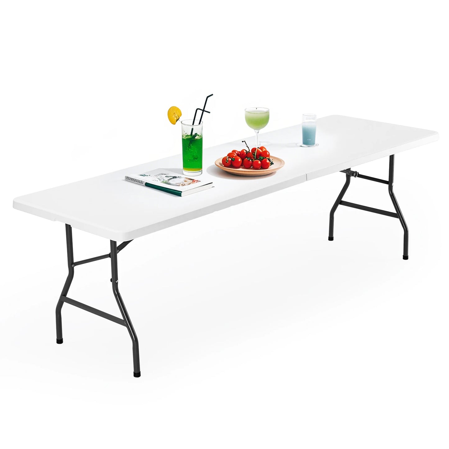 JHK Portable Folding Camping Table With Safety Lock And Handle