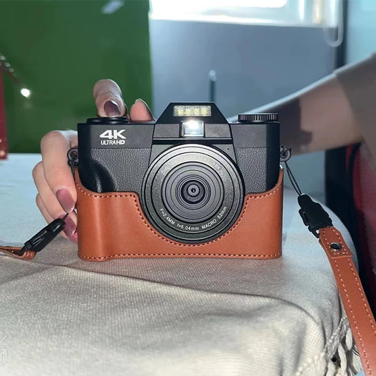4K 64MP Vlogging Camera WiFi Auto Focus And Flip Screen
