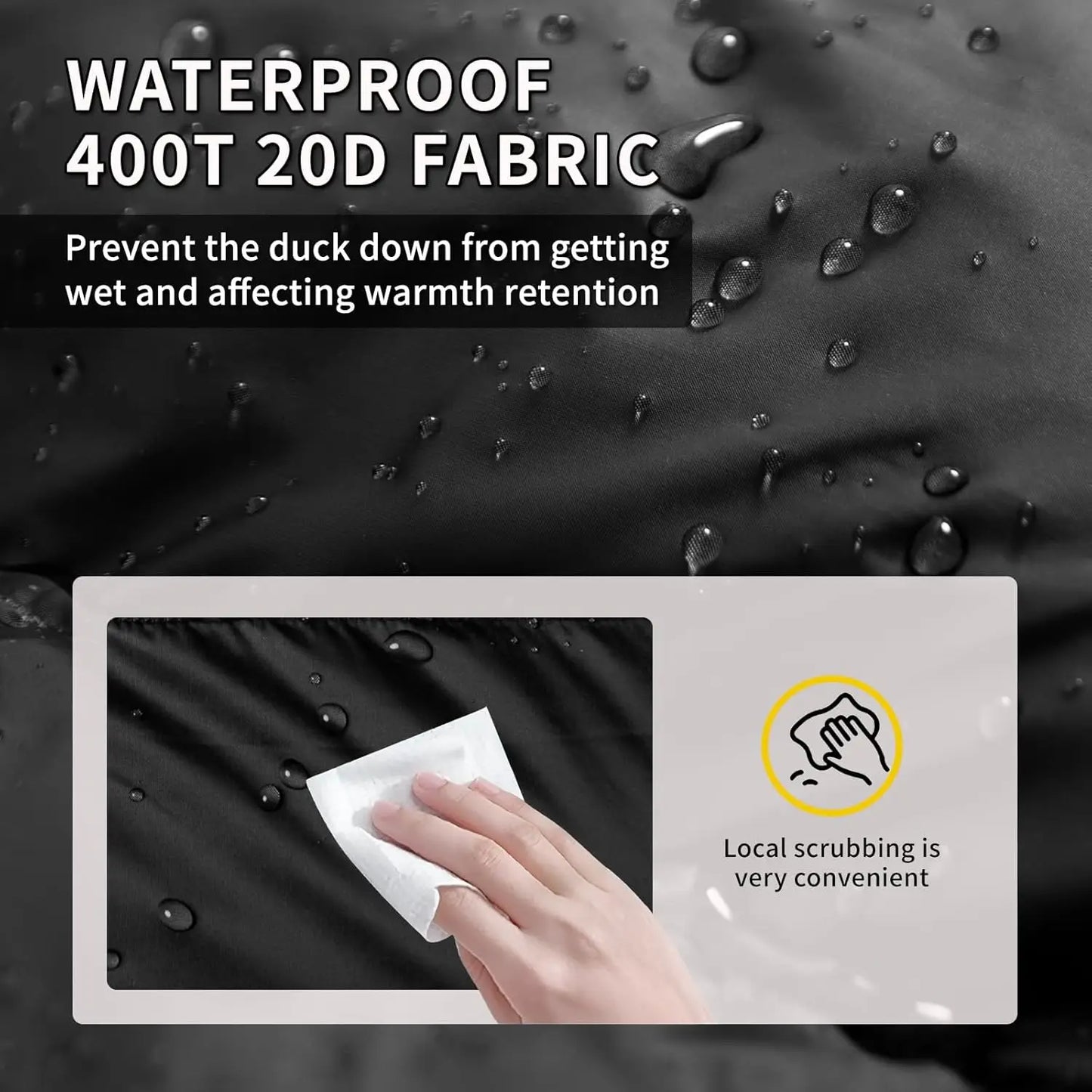 Ultralight Down Sleeping Bag With Compression Sack For Camping