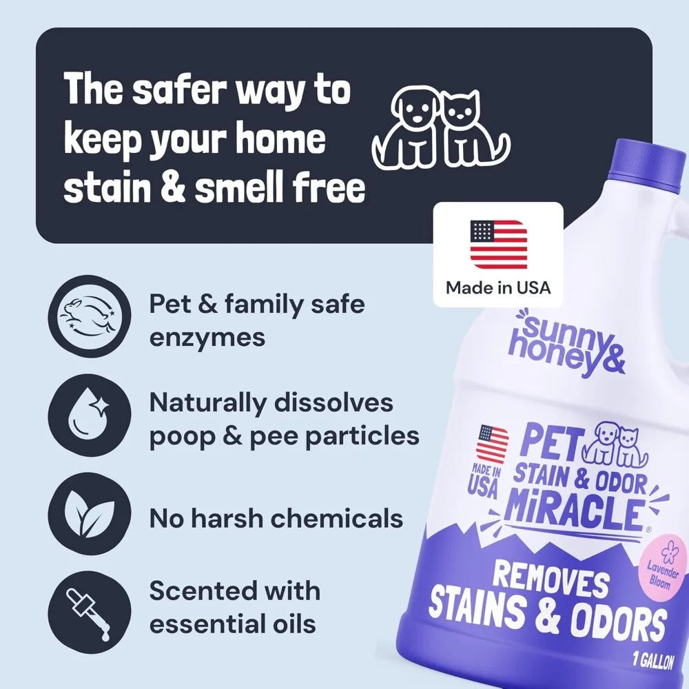XMSJ Pet Stain Odor Remover Enzyme Cleaner For Carpets