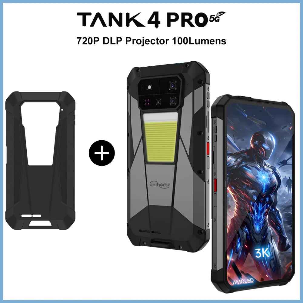 Unihertz Tank 4 Pro 5G Rugged Phone With BuiltIn Projector