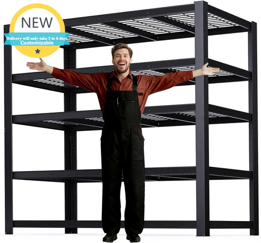 Heavy Duty Metal Shelving Unit 5 Tier Storage Rack With 3050 Lbs Capacity