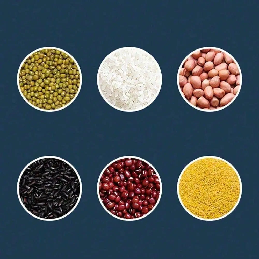 Dry Food Dispenser Container With Five Compartments Rice Storage