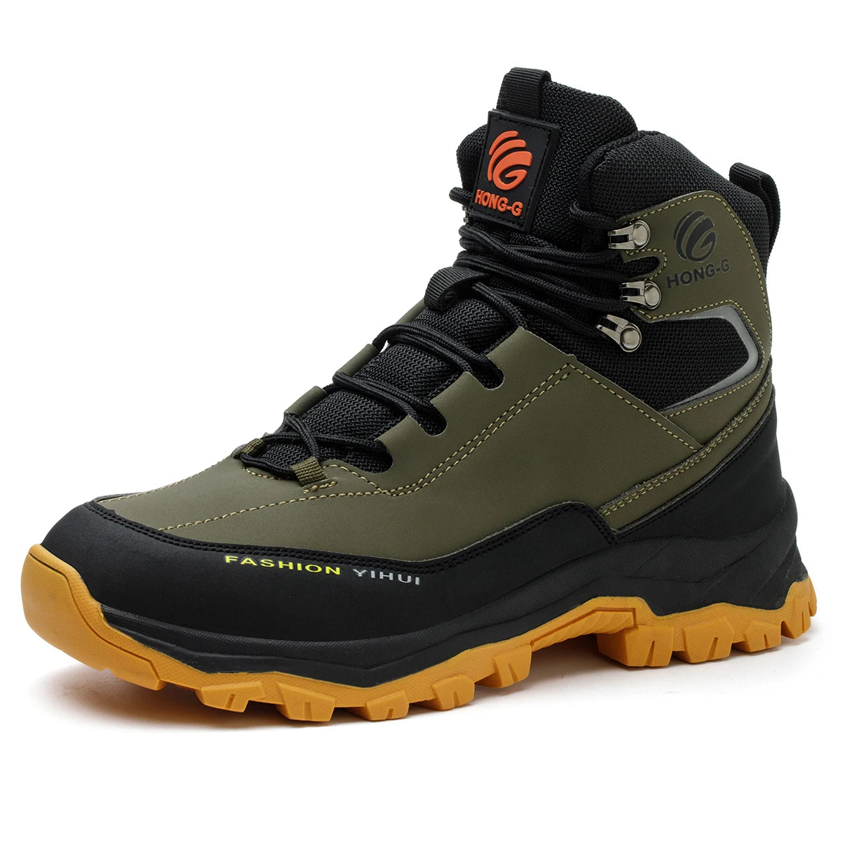 Veigar Men Safety Shoes Breathable Anti Puncture Steel Toe Boots