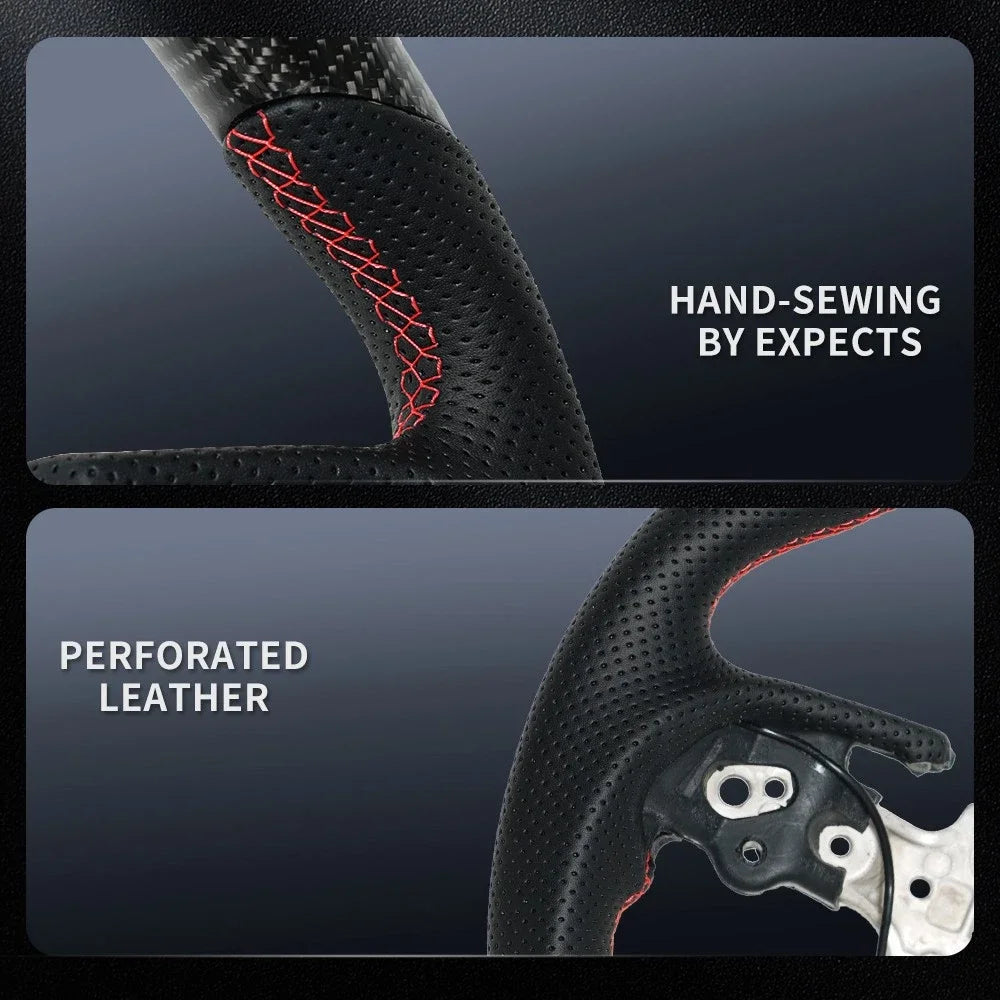 Jianggai Real Carbon Fiber DShaped Steering Wheel Subaru WRX STI