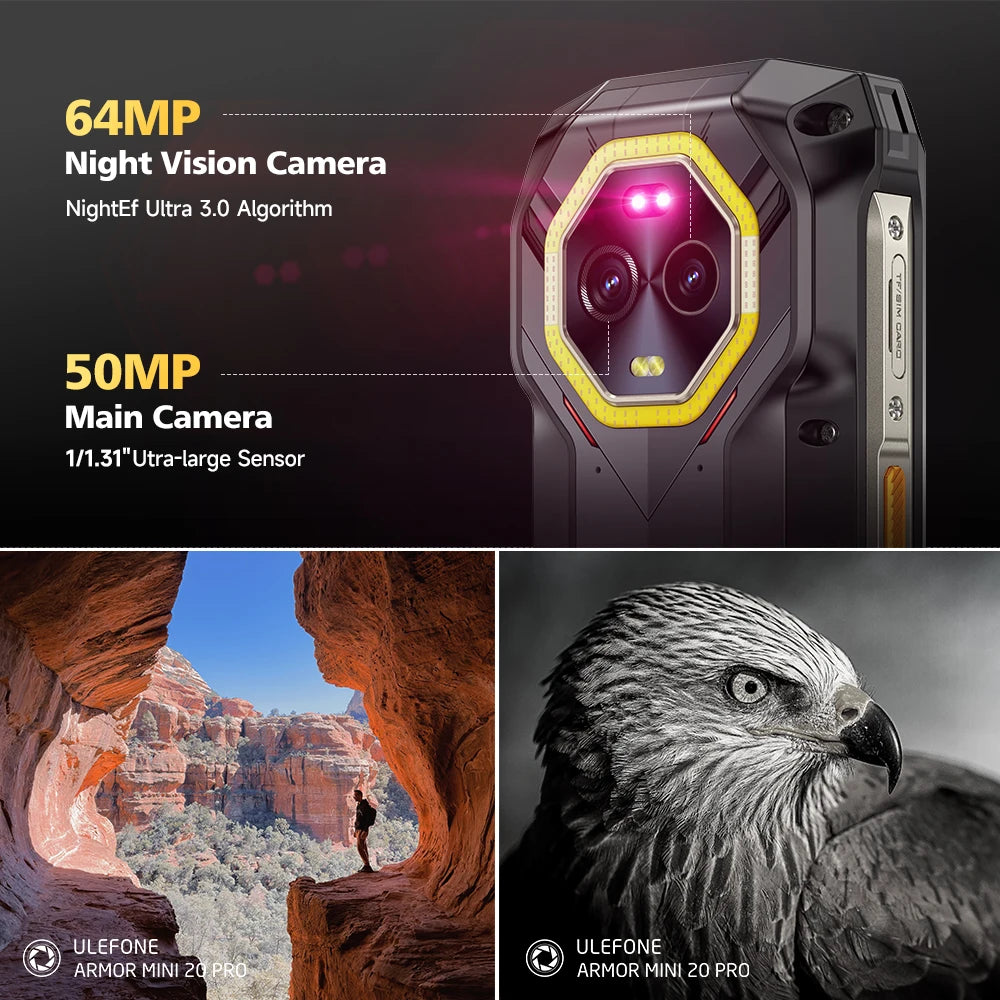 Ulefone Rugged Armor Mini 20 Pro 5G Android 14 Smartphone