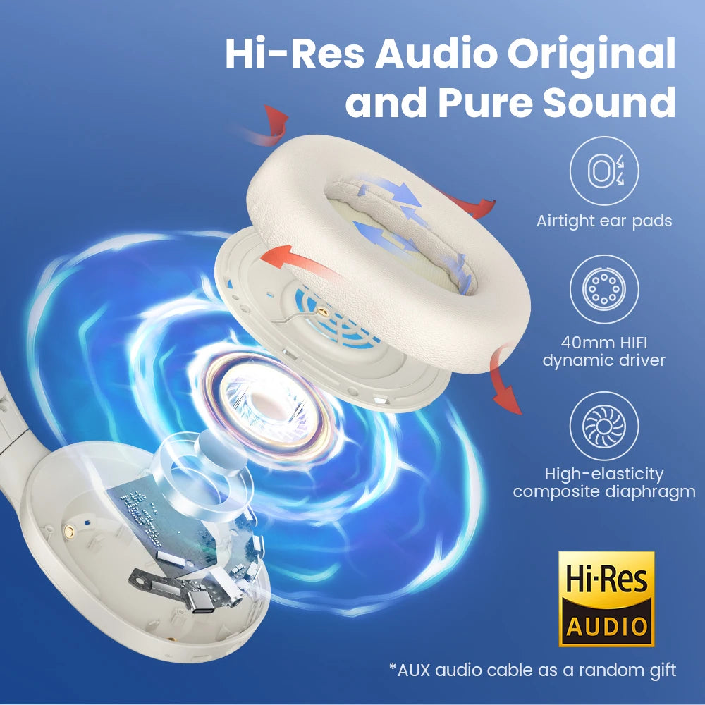 Haylou S35 Bluetooth ANC Wireless Headphones With 60 Hour Playtime