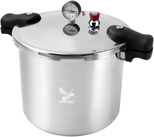 Pressure Canner and Water Bath Canning Starter Kit with Gauge and Accessories