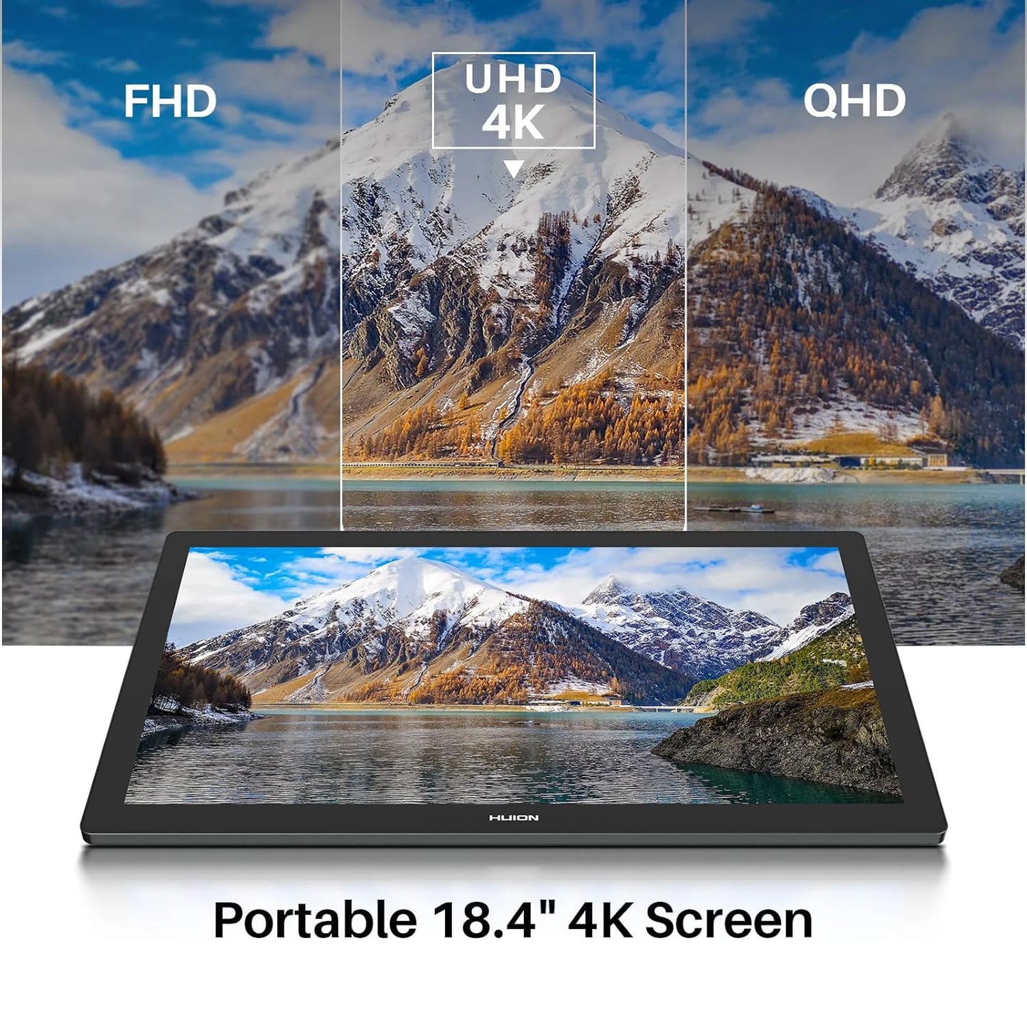 Huion Kamvas Pro 19 4K Touch Graphics Tablet PenTech Stylus