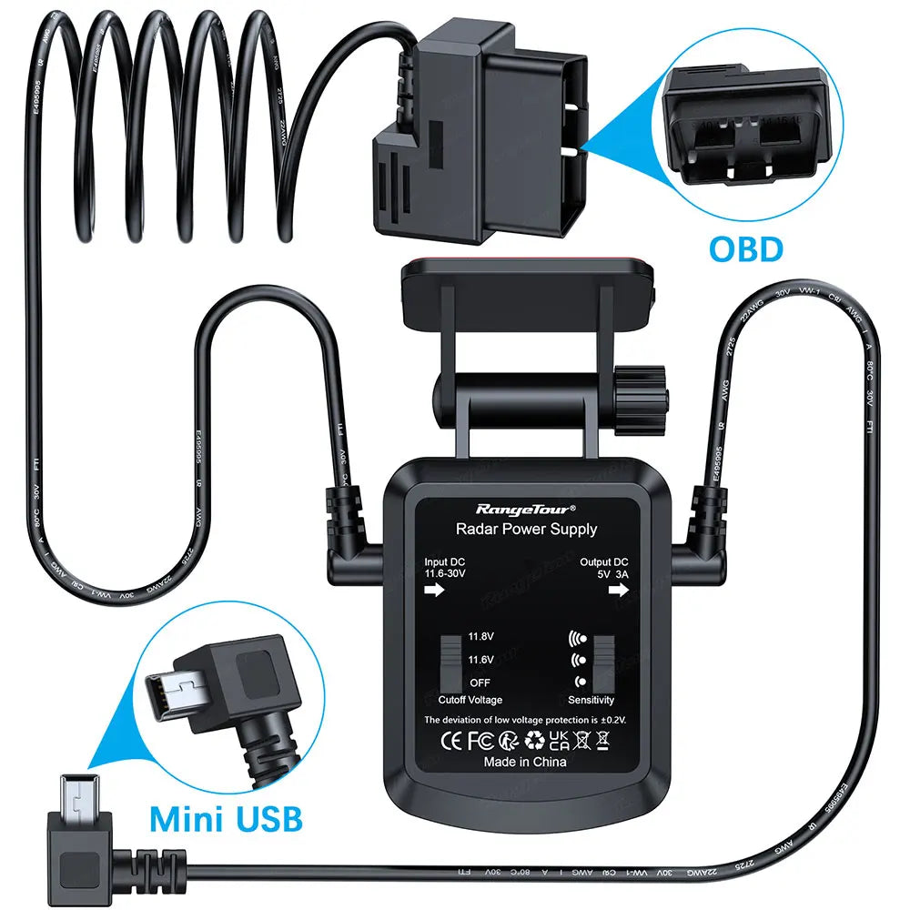 Range Tour 4K Dual Lens Dash Cam With GPS Night Vision D30H