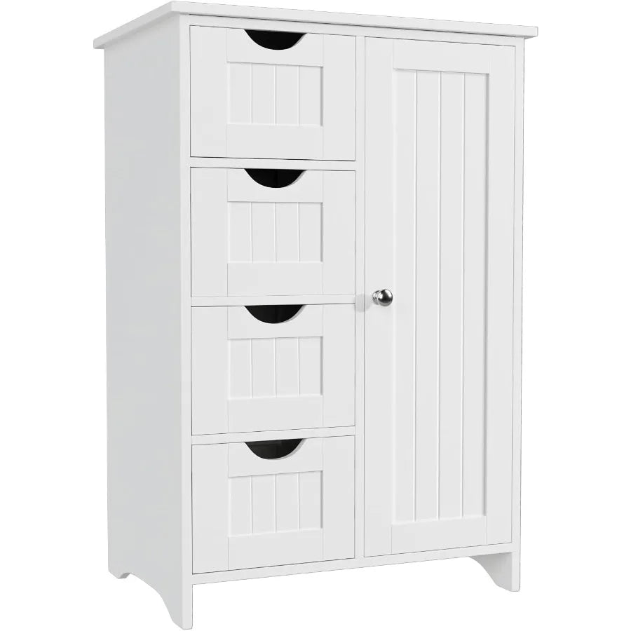 XIUWO Bathroom Storage Cabinet With Adjustable Shelves