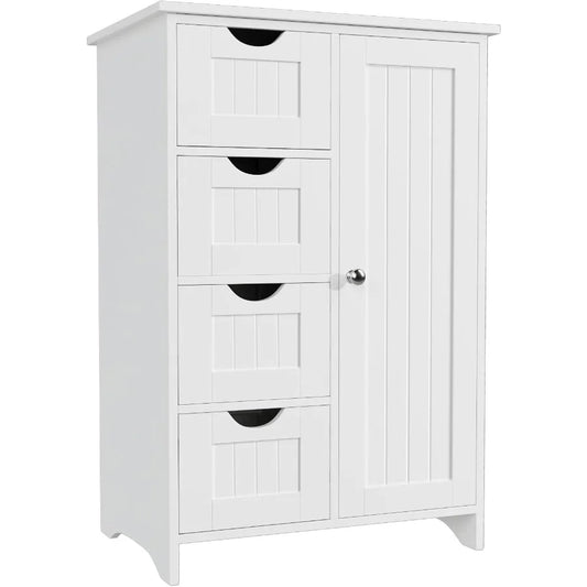 XIUWO Bathroom Storage Cabinet With Adjustable Shelves