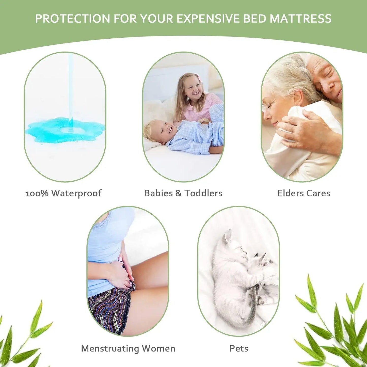 Waterproof Mattress Protector Skin Friendly Breathable For Kids